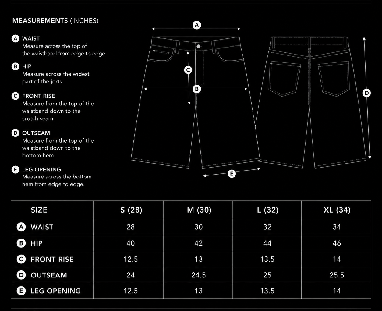 "Living Soul In a Dead Generation" Black Jorts